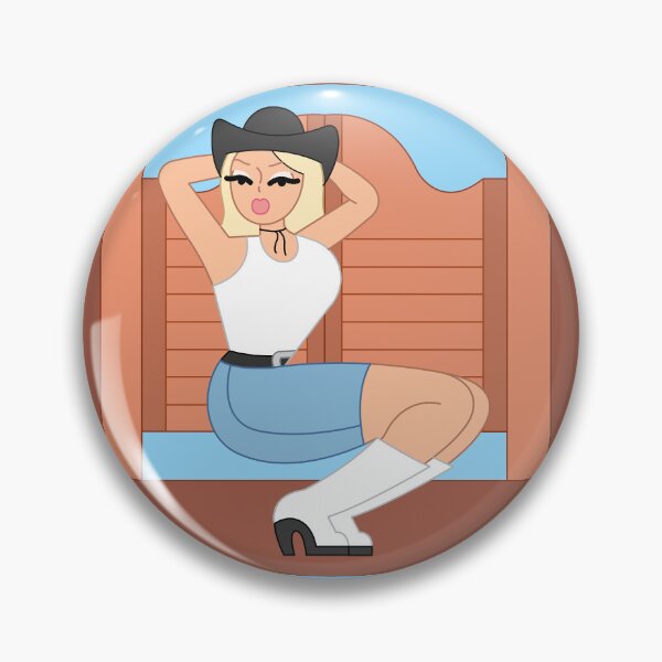 Item preview, Cowgirl Saloon Pinup Illustration designed and sold by brianarells.
