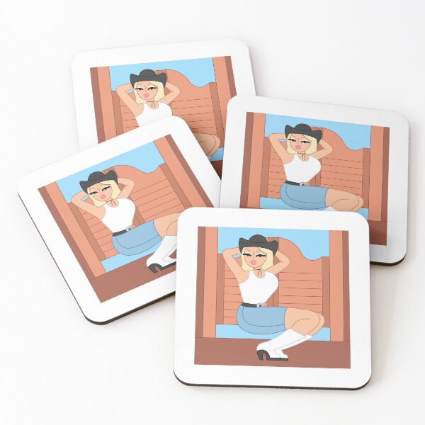Item preview, Cowgirl Saloon Pinup Illustration designed and sold by brianarells.