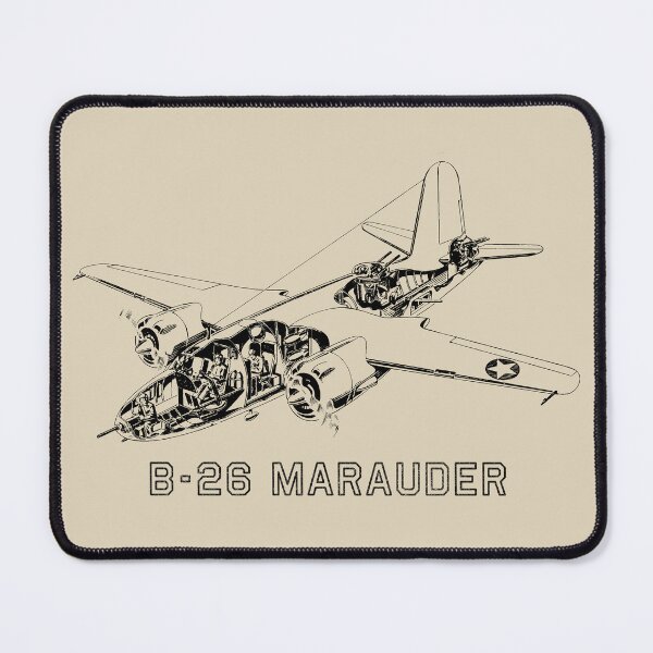 Item preview, B-26 Marauder WW2 Medium Bomber Cutaway Diagram designed and sold by MilitaryMart.