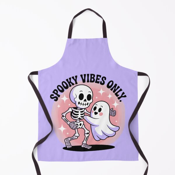 Item preview, Spooky Vibes Only Skeleton Dancing T-Shirt | Cute Ghost Halloween Graphic Tee designed and sold by Raw Tigers.
