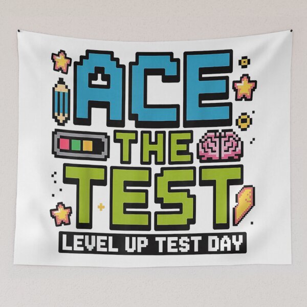 Item preview, Ace The Test Level Up Test Day Retro Pixel Art Gaming designed and sold by RuperDelois.