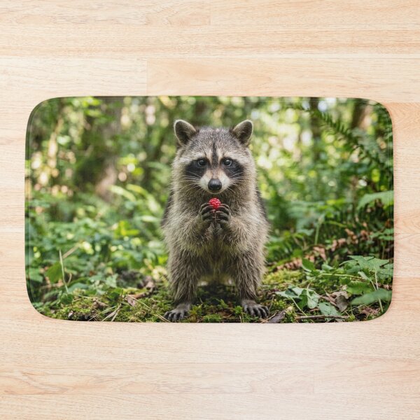 Item preview, Raccoon holding a berry designed and sold by Malisa345.