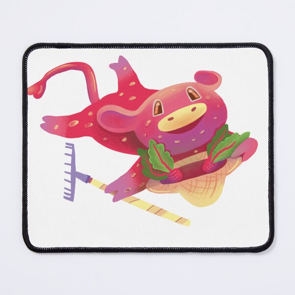 Item preview, Cute Radish Cow Garden Club Illustration designed and sold by FaliushART.