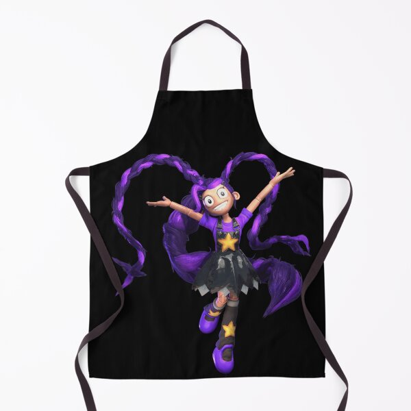 Item preview, Joyful Purple Hair Anime Girl Character With Long Braids And Stars designed and sold by RuperDelois.