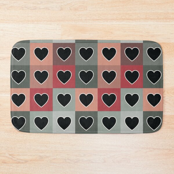 Item preview, Rainbow hearts patchwork in gray designed and sold by uunaa.