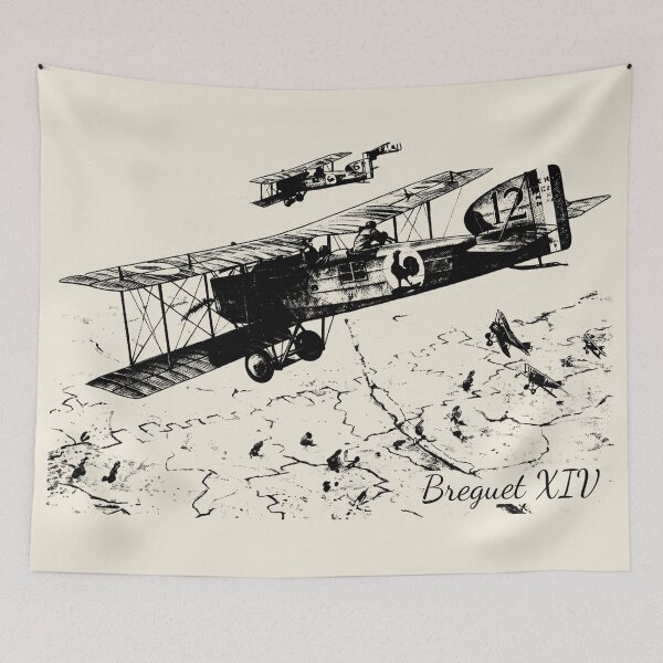 Item preview, Breguet XIV WW1 French Bomber Aircraft Illustration designed and sold by MilitaryMart.