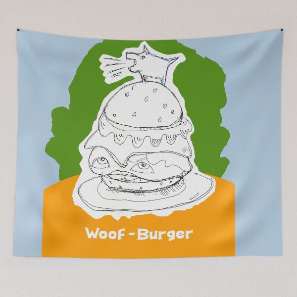 Item preview, Woof-Burger (Drawing by ACCI) designed and sold by VanyssaGraphics.