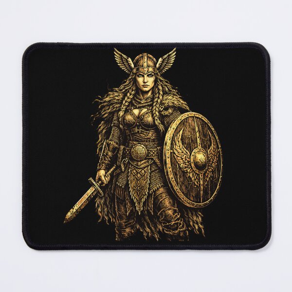 Item preview, Viking Shield Maiden Norse Warrior Art designed and sold by Retr0Tshirts.