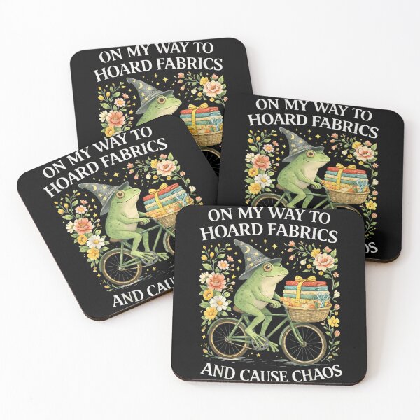 Item preview, On My Way To Hoard Fabrics And Cause Chaos Wizard Frog designed and sold by RuperDelois.