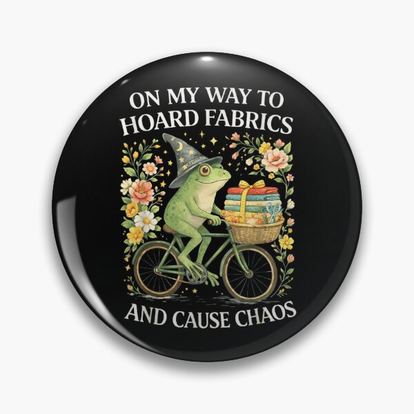 Item preview, On My Way To Hoard Fabrics And Cause Chaos Wizard Frog designed and sold by RuperDelois.