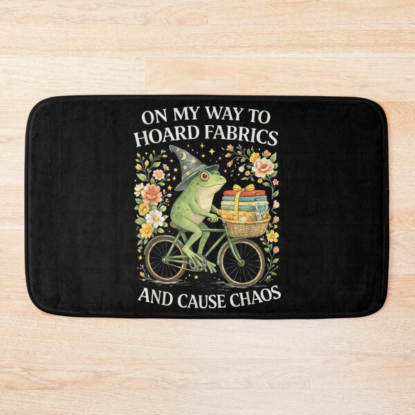 Item preview, On My Way To Hoard Fabrics And Cause Chaos Wizard Frog designed and sold by RuperDelois.