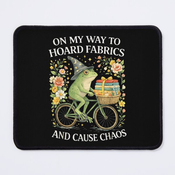Item preview, On My Way To Hoard Fabrics And Cause Chaos Wizard Frog designed and sold by RuperDelois.