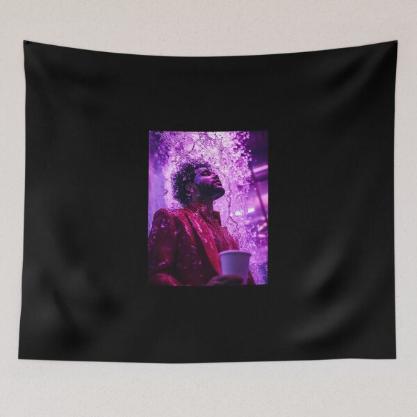 Item preview, The Weeknd Purple Splash Pop Art designed and sold by WockWave.