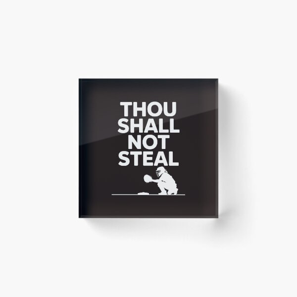 Item preview, Thou Shall Not Steal Softball Catcher – Funny Softball Tee Catcher Humor designed and sold by Redgiant87x.