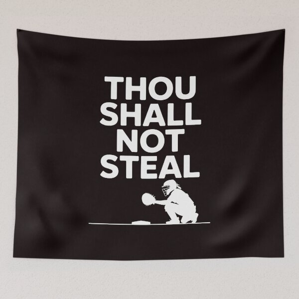 Item preview, Thou Shall Not Steal Softball Catcher – Funny Softball Tee Catcher Humor designed and sold by Redgiant87x.