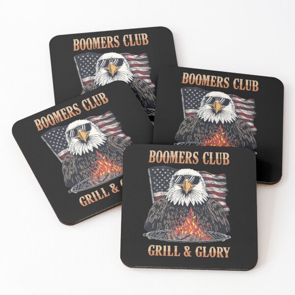 Item preview, Boomers Club Grill & Glory - Funny Patriotic BBQ Eagle designed and sold by ElNiro.