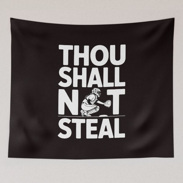 Item preview, Thou Shall Not Steal Softball Catcher – Softball Catcher Shirt Game Day Humor designed and sold by Redgiant87x.