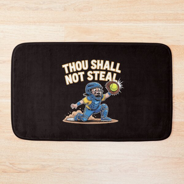 Item preview, Thou Shall Not Steal Softball Catcher – Softball Humor Funny Catcher Quote designed and sold by Redgiant87x.