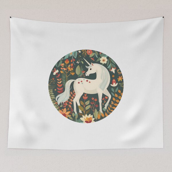 Item preview, Unicorn, Floral Unicorn designed and sold by xiao xuans.