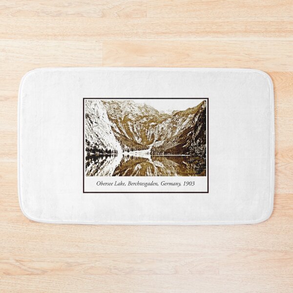 Item preview, Obersee Lake, Berchtesgaden, Germany, 1903, Vintage Photograph, Digital Illustration designed and sold by AMacGPhilly.
