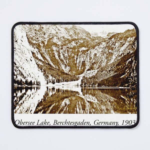 Item preview, Obersee Lake, Berchtesgaden, Germany, 1903, Vintage Photograph, Digital Illustration designed and sold by AMacGPhilly.