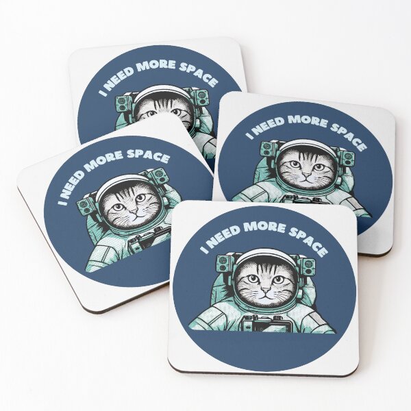Item preview, Space Cat- Funny Astronaut Cat - Floating Cat in Space Suit - Galaxy Kitten Gift designed and sold by Clauzierra.