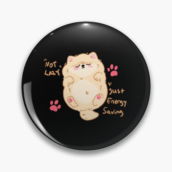 Item preview, Funny Sleeping Dog Round Floof - All Bark No Bite and Lots of Nap designed and sold by StaySantai.