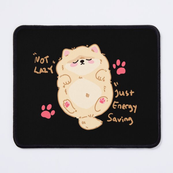 Item preview, Funny Sleeping Dog Round Floof - All Bark No Bite and Lots of Nap designed and sold by StaySantai.