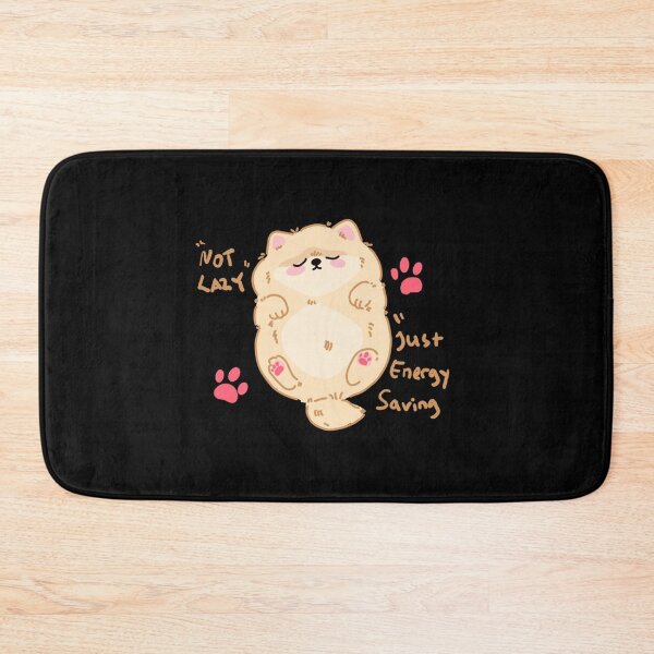 Item preview, Funny Sleeping Dog Round Floof - All Bark No Bite and Lots of Nap designed and sold by StaySantai.