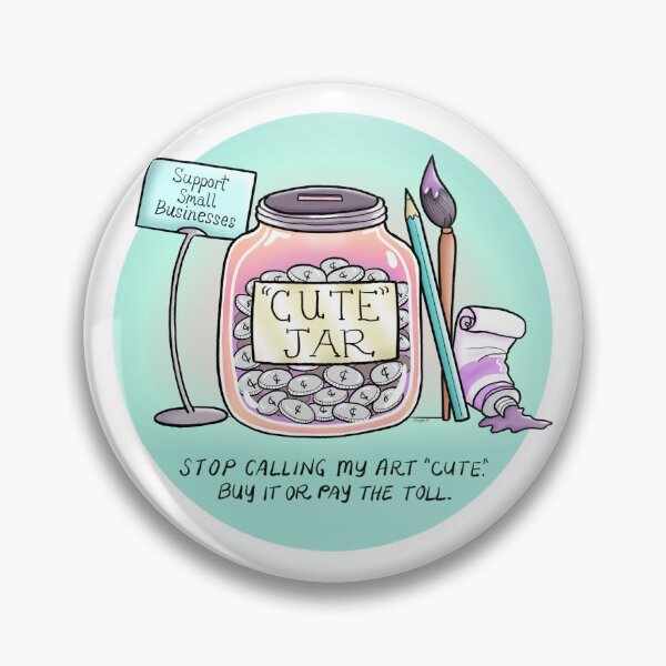 Item preview, Cute Jar Small Business Art designed and sold by Megan Makes Art VT.