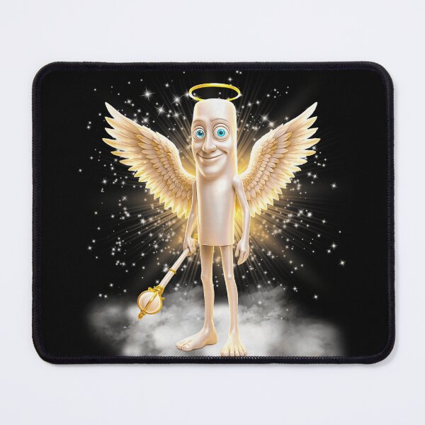 Item preview, Funny 3D Angel Character With Golden Wings Halo And Magic Scepter designed and sold by PhocoNibict.