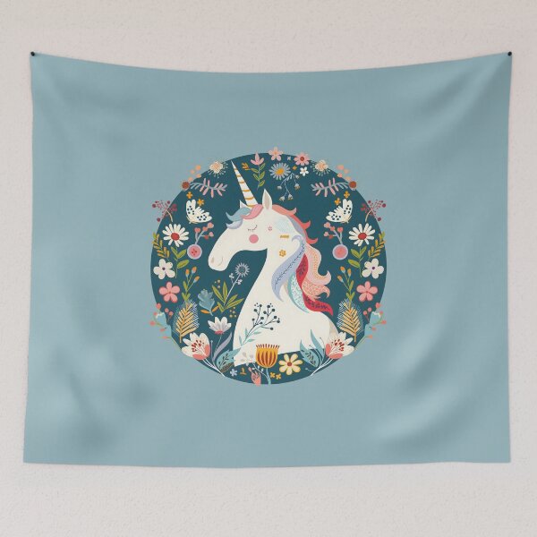Item preview, Unicorn, Floral Unicorn designed and sold by xiao xuans.