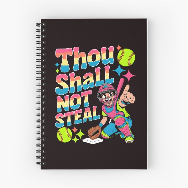 Item preview, Thou Shall Not Steal Softball Catcher – Funny Softball Fan Clothing designed and sold by Redgiant87x.