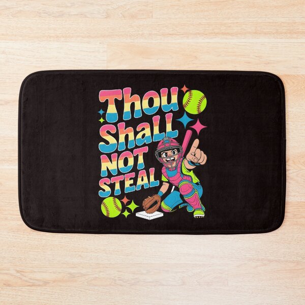 Item preview, Thou Shall Not Steal Softball Catcher – Funny Softball Fan Clothing designed and sold by Redgiant87x.