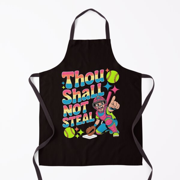 Item preview, Thou Shall Not Steal Softball Catcher – Funny Softball Fan Clothing designed and sold by Redgiant87x.