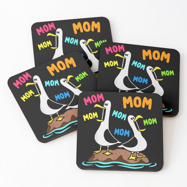 Item preview, Funny Screaming Seagulls Asking For Mom Multi Color Text Bird Art designed and sold by PhocoNibict.