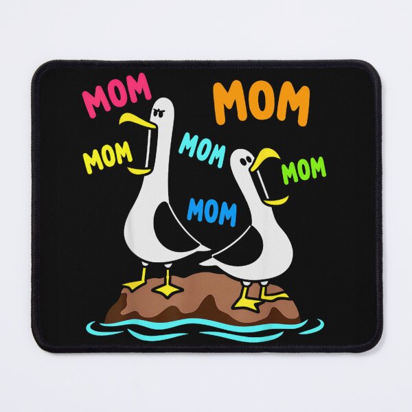 Item preview, Funny Screaming Seagulls Asking For Mom Multi Color Text Bird Art designed and sold by PhocoNibict.