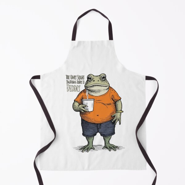 Item preview, The Only Squat I'm Doing Today Is Diddly Funny Lazy Frog designed and sold by SaltCreatives.