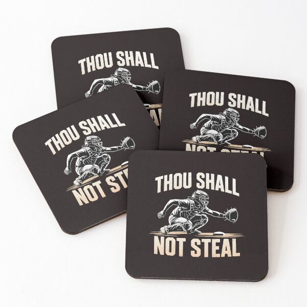 Item preview, Thou Shall Not Steal Softball Catcher – Softball Season Catcher Humor designed and sold by Redgiant87x.