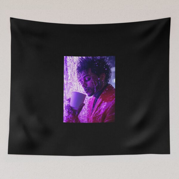 Item preview, The Weeknd Purple Splash Pop Art designed and sold by WockWave.