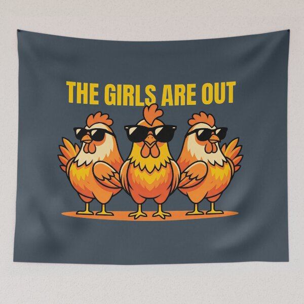 Item preview, Funny Cool Hens The Girls Are Out Girls Night Design designed and sold by SplashTastic.