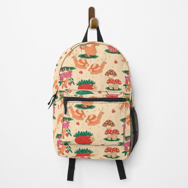 Item preview, cottagecore snail magical strawberry squirrel beige designed and sold by Gossip Rag.