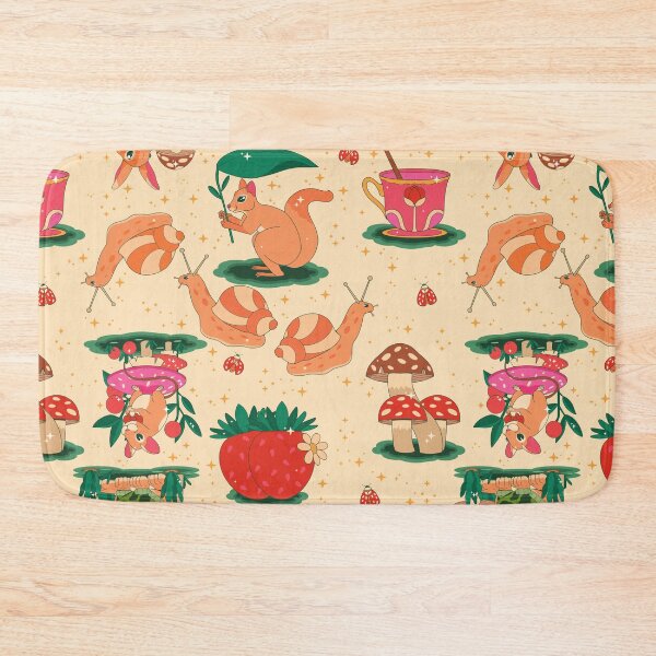 Item preview, cottagecore snail magical strawberry squirrel beige designed and sold by Gossip Rag.