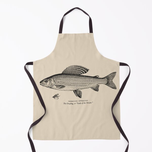 Item preview, Drawing of Grayling with bait designed and sold by Washout-Wear.