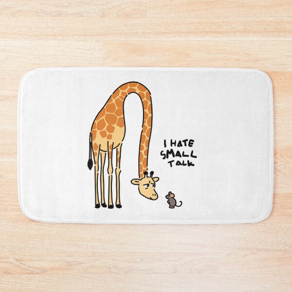 Item preview, I Hate Small Talk Funny Giraffe Pun designed and sold by StaySantai.