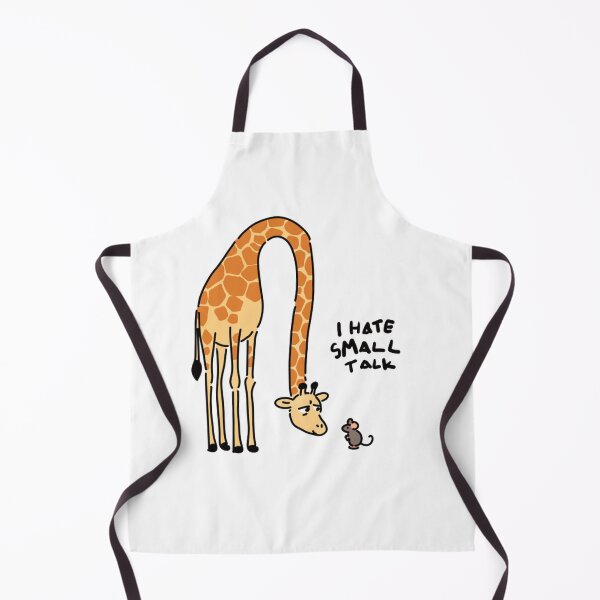 Item preview, I Hate Small Talk Funny Giraffe Pun designed and sold by StaySantai.