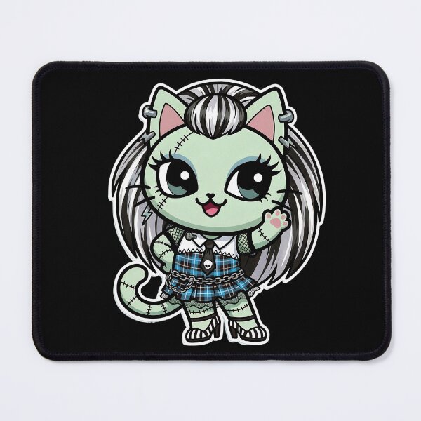 Item preview, Frankie Cosplay Kawaii Cat – Cute Spooky Gothic Kitty designed and sold by CuteKats.