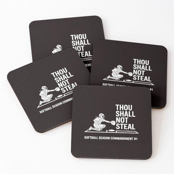 Item preview, Thou Shall Not Steal Softball Catcher – Funny Softball Catcher designed and sold by Redgiant87x.