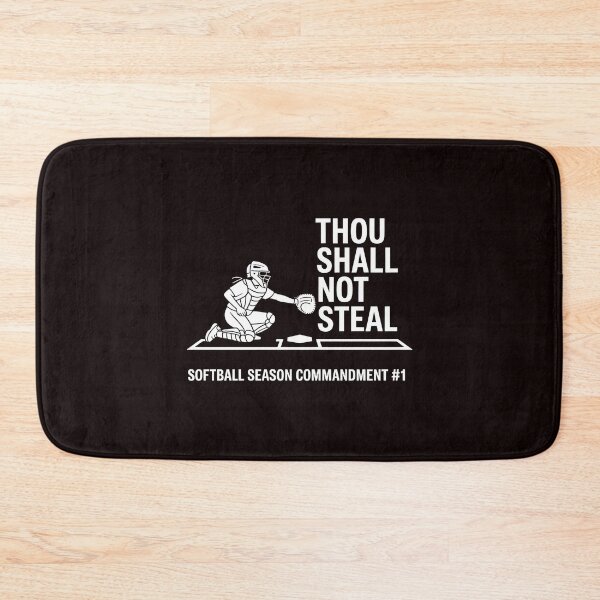 Item preview, Thou Shall Not Steal Softball Catcher – Funny Softball Catcher designed and sold by Redgiant87x.