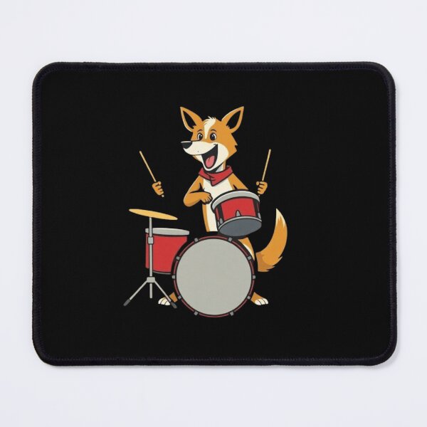 Item preview, Funny Drummer Dog Corgi Puppy Music Band Graphic designed and sold by artlife4.